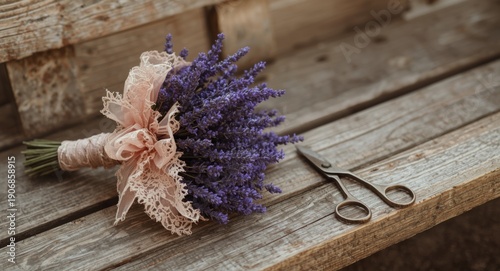 Artisan lavender bouquet wi...