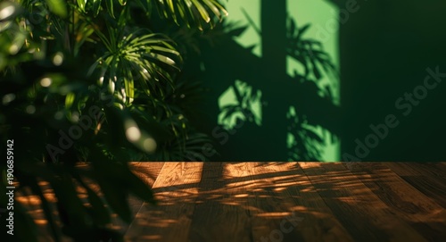 Blurred indoor greenery for...