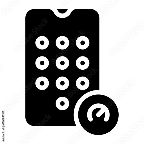 performance glyph icon