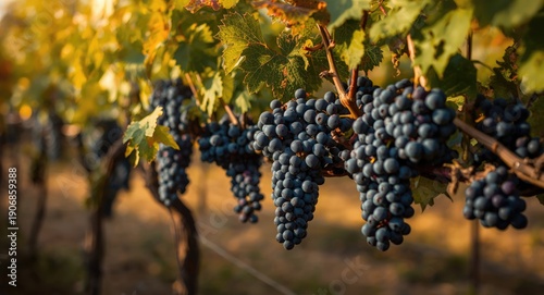 Alibernet grape bunches gro...