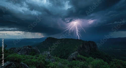 Flash of lightning piercing...