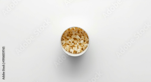 Empty popcorn container wit...