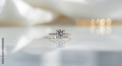 Engagement ring sparkling b...