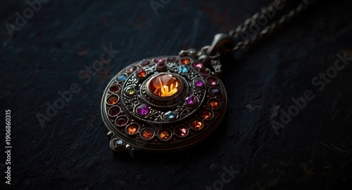Ancient mystical amulet ado...