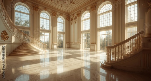 Expansive elegant room with...