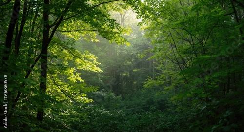 Forest enclave painted in f...