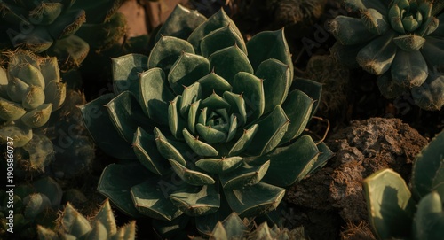 Home garden close up showin...