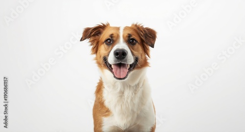 cheerful dog standing again...