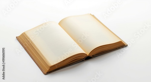 Blank pages of yellow book ...