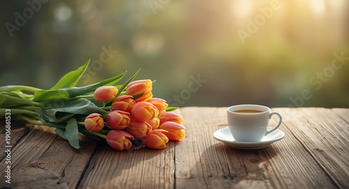 Elegant tulip arrangement o...