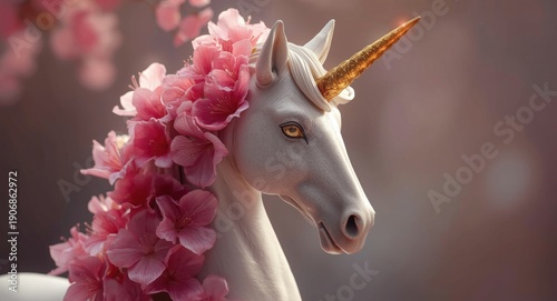 Delicate unicorn sculpture ...