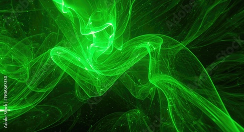 Energetic neon green illumi...