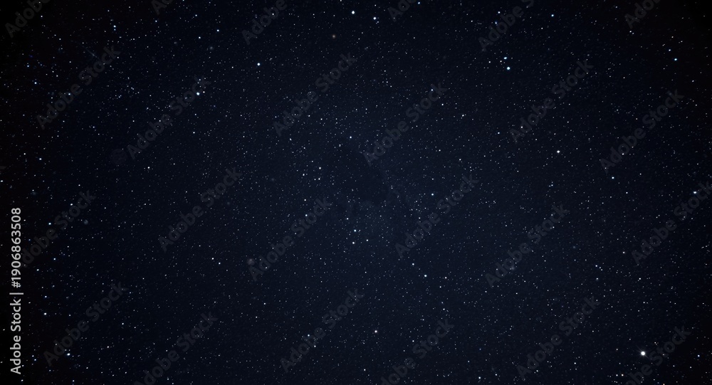 Fototapeta premium Clear black night sky sparkling with stars and Great Bear pattern
