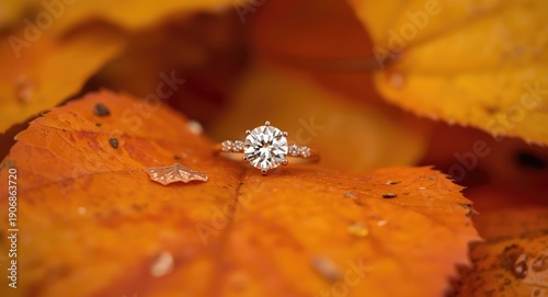 Elegant engagement ring clo...