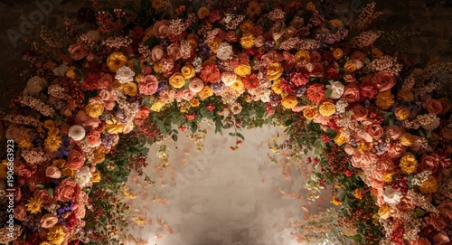 A radiant floral entrance d...