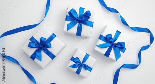 Display of Four Blue Ribbon...
