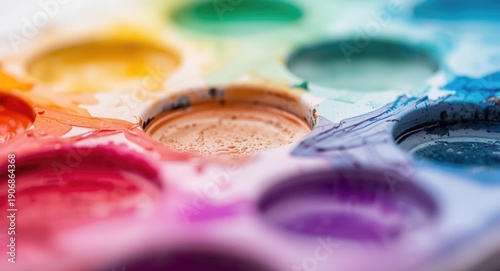 Focused macro shot of water...