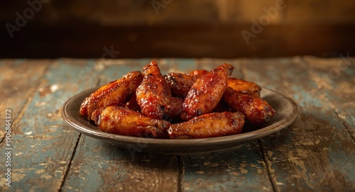 Grilled chicken wings with ...