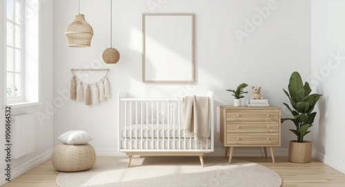 Boho inspired nursery inter...