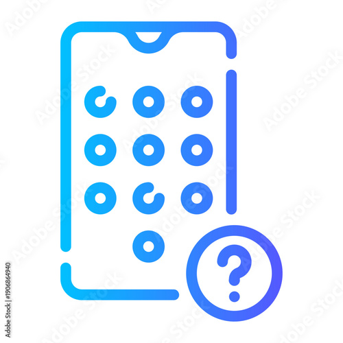 question gradient icon
