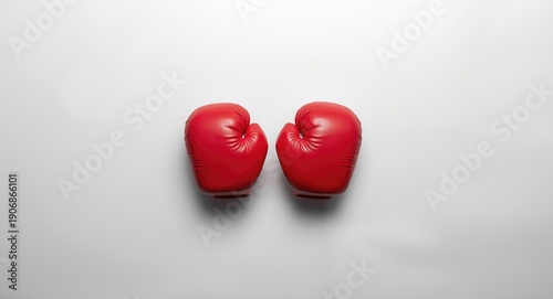 flat 2d boxing gloves art p...