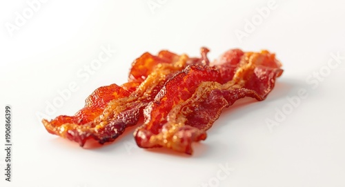 Breakfast bacon snack with ...