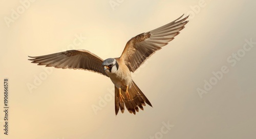 Kestrel bird spotting prey ...