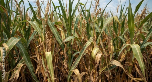 Corn crop suffering from dr...