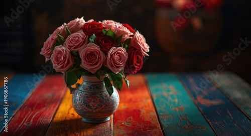 Decorative floral vase fill...