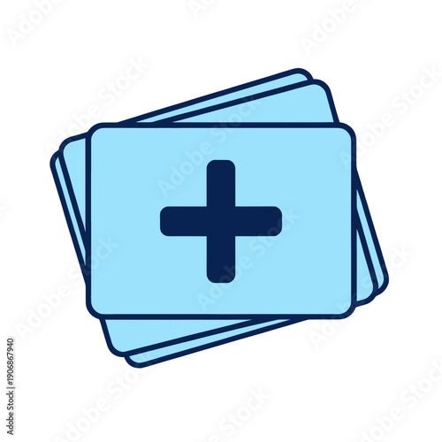 Medical Kit Icon With Cross Symbol For App Interface