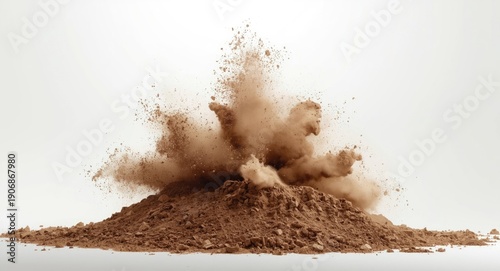 Dust eruption from desiccat...