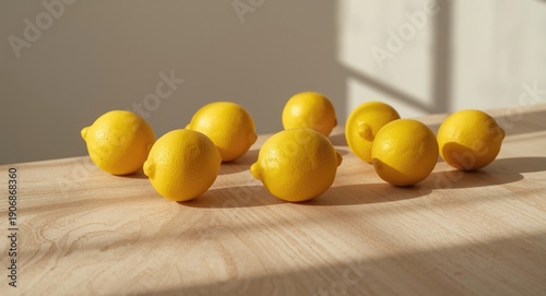 Fresh yellow lemons positio...
