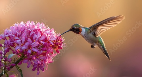 Exuberant hummingbird feedi...