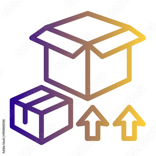 Surplus inventory held as a safeguard against uncertainties in supply or demand (Outline Gradient Style)