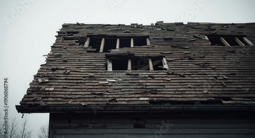 Damaged roofing system and ...