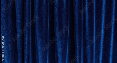 Luxurious deep blue velvet ...