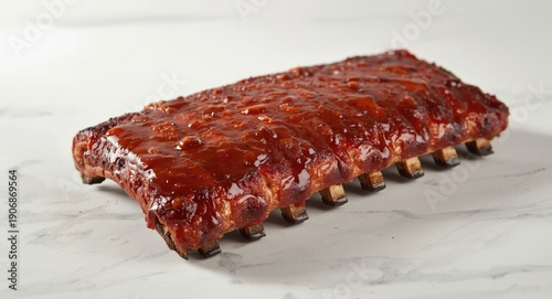Charcoal grilled pork ribs ...