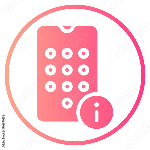 info gradient icon