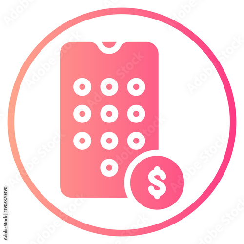 money gradient icon