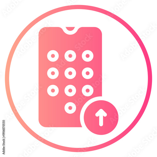 up arrow gradient icon