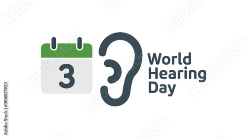 World Hearing Day Awareness Icon