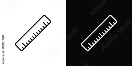 Ruler Icon Sheet Black And White