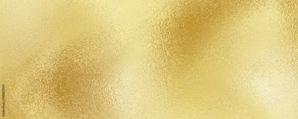 Fototapeta premium Vector gold foil texture background. Abstract gradient bright and shiny light reflection rough texture surface. Vector illustration for background, backdrop, web, wallpaper, print and design artwork.