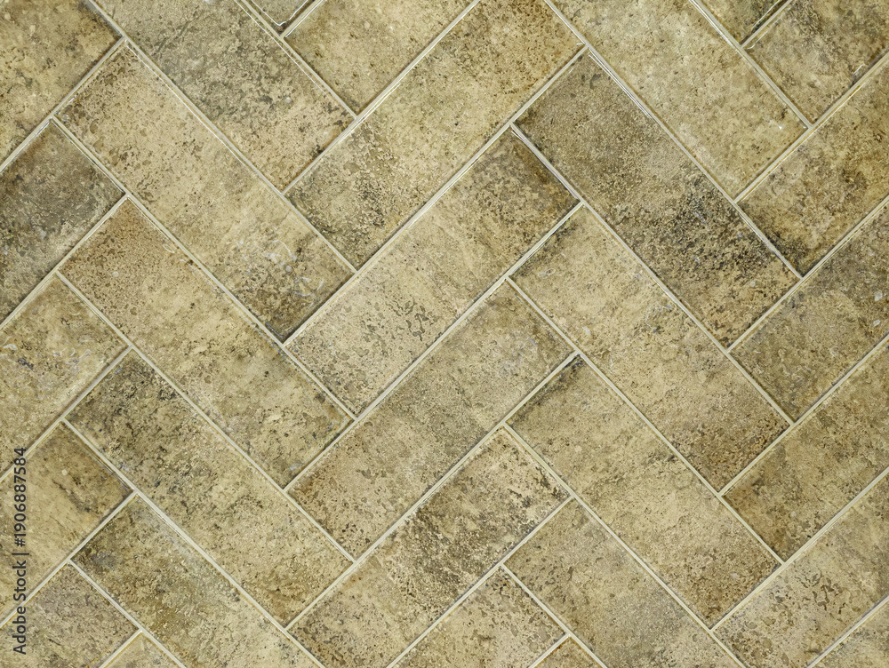 Fototapeta premium Textured Yellow Tile with Classic Pattern for Home Decor