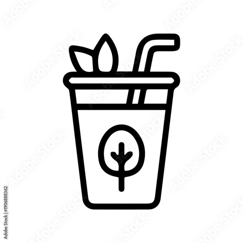 Green Drink Outline Icon