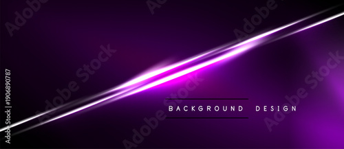 Dark purple background features bright diagonal lines. Minimalist design with text element indicating background purpose. Modern aesthetic.