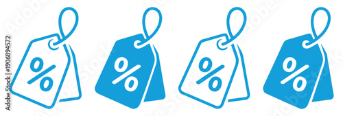 discount coupon and sale tag icons