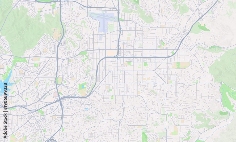 Obraz premium El Cajon California map