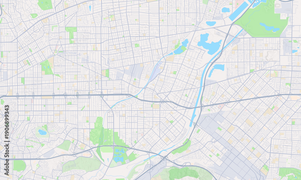 Obraz premium El Monte California map