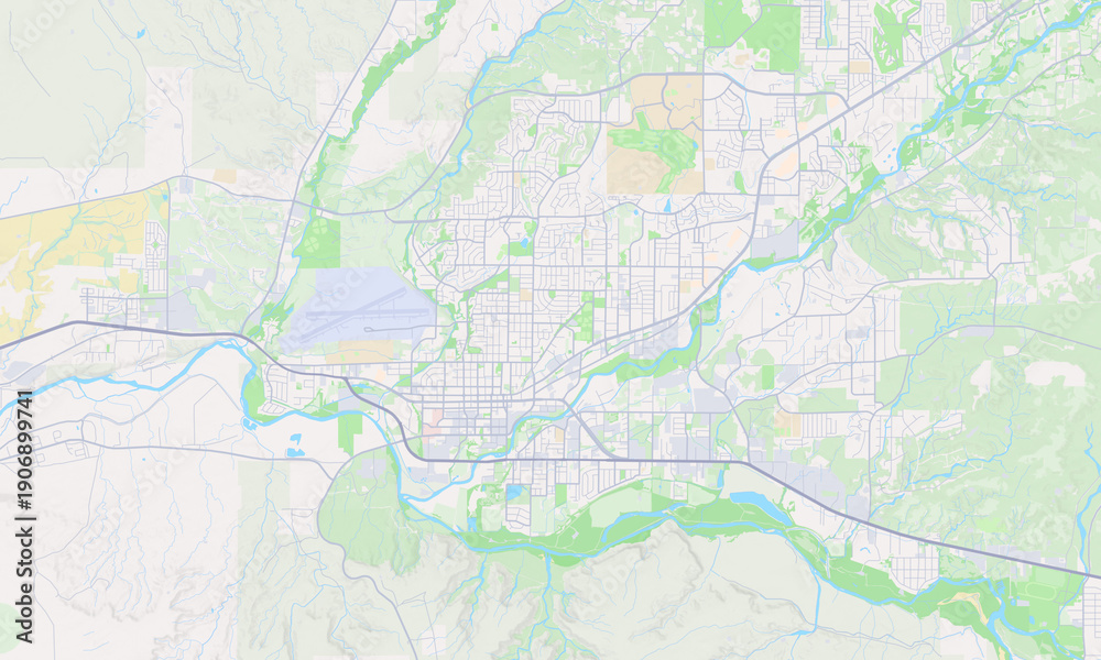 Naklejka premium Farmington New Mexico map